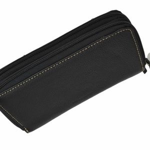Mundi Double Zipper Clutch wallet RIO Black NWT